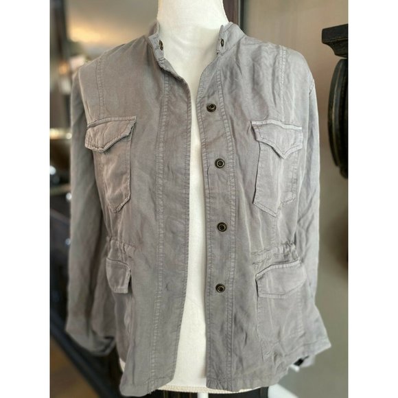 Anthro Sanctuary Grey Green Safari Utility Jacket - Picture 3 of 10